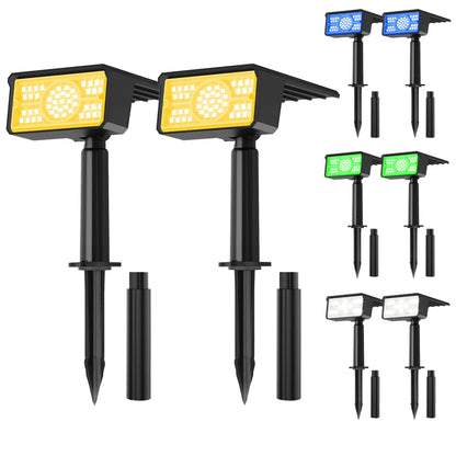 Solar LED Spotlight | 49 LEDs | Waterproof IP65 | 3000K/6000K/Green/Blue Light Options