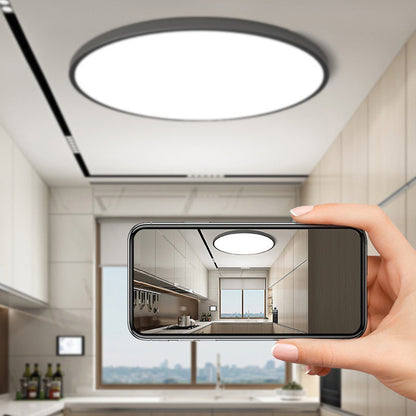 Slim Indoor LED Ceiling Light – Round Bathroom Lighting Fixture