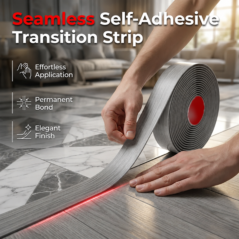 Self-Adhesive Floor Transition Strip | Durable PVC Doorway Solution
