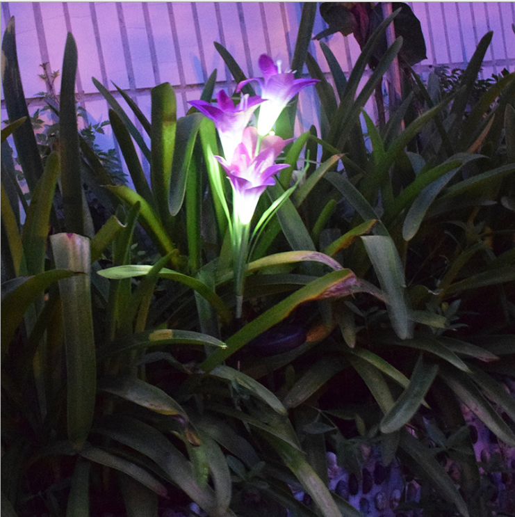 Solar LED Flower Lights – Color Changing Garden Stakes for Outdoors