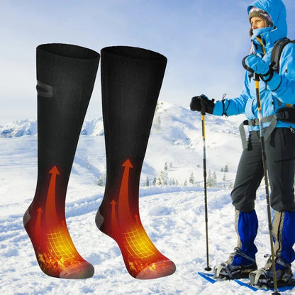 Heated Socks with Power Bank | 3 Adjustable Heat Settings | Unisex Winter Outdoor Socks