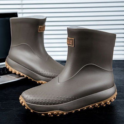 Waterproof Slip-On Rain Boots for Easy Wear