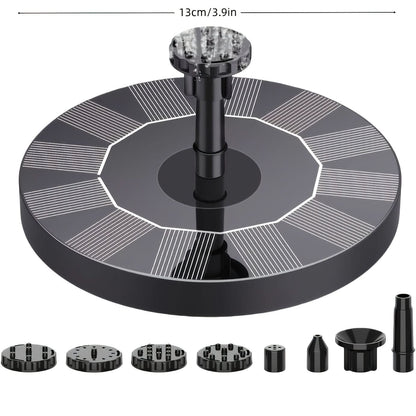 Solar-Powered Fountain Pump for Garden Use