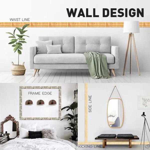 Self-Adhesive 3D Wall Molding - Eco-Friendly Decorative Trim