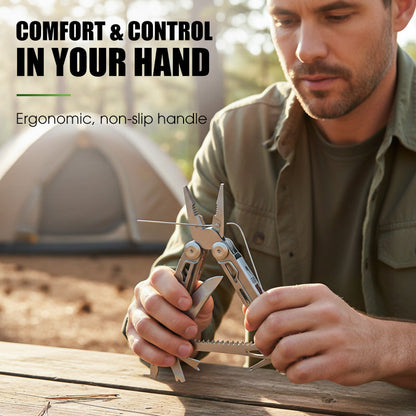 All-in-One Compact Tool with Pliers | Perfect for Home & Adventure