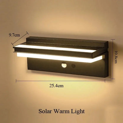 Solar Outdoor Wall Light with Motion Sensor | Waterproof IPX5 | Energy Efficient for Garden & Patio