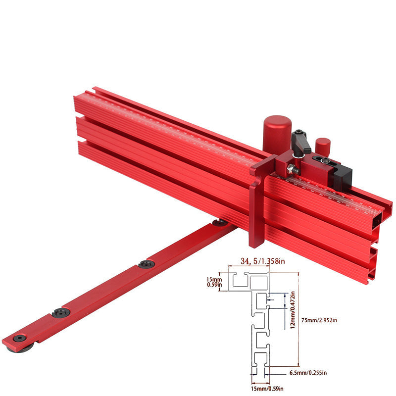 Adjustable Angle Miter Gauge | Precise Aluminum Construction