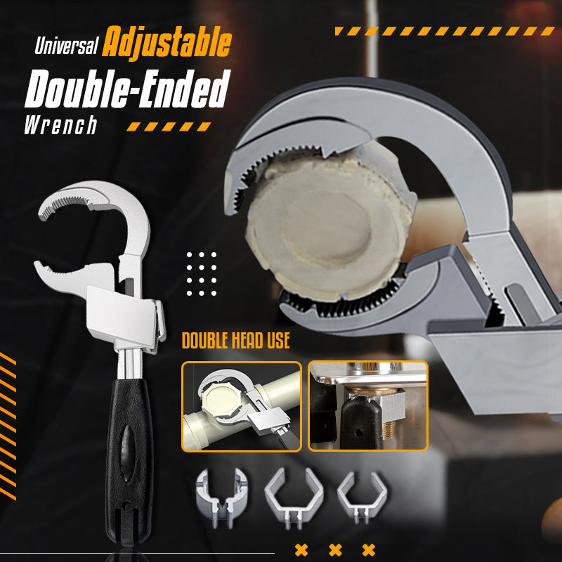 Versatile Adjustable Dual-End Wrench