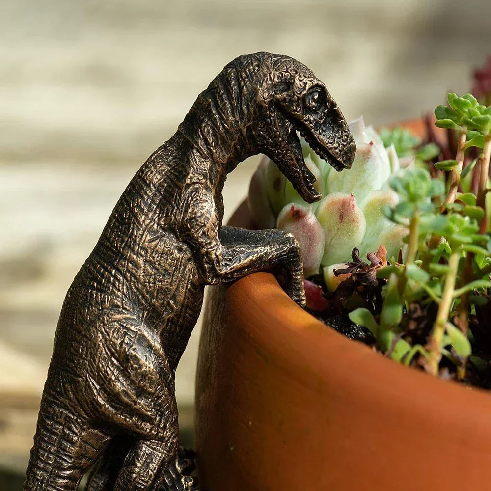 Hand-Painted Dino Planter | UV & Frost Resistant | Indoor & Outdoor Use