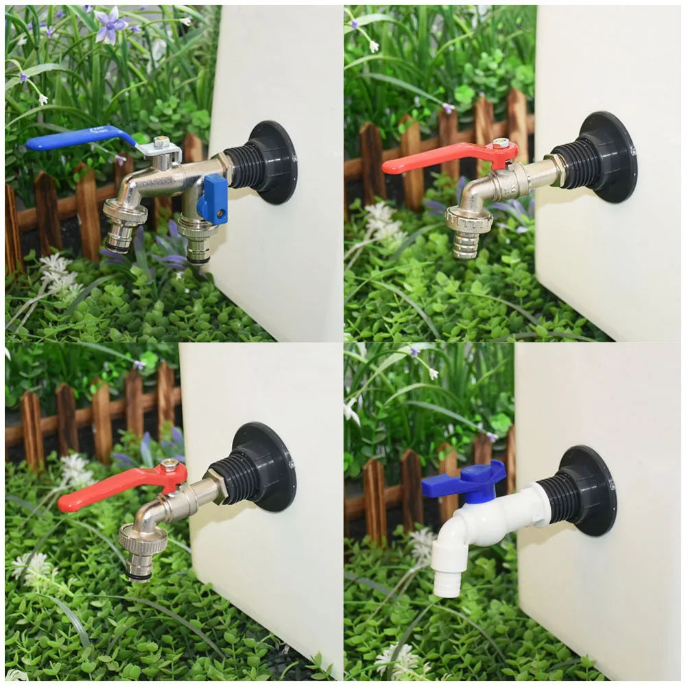 IBC Tank Adapter Valve | 16 mm Connection | Hose Connector for Water Tap | Rain Barrel Tube Adapter