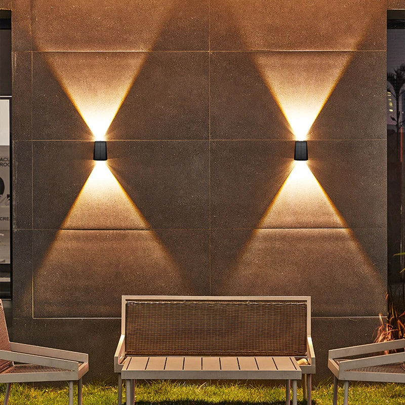 Solar Wall Light with LED – Waterproof Outdoor Lighting for Garden & Patio