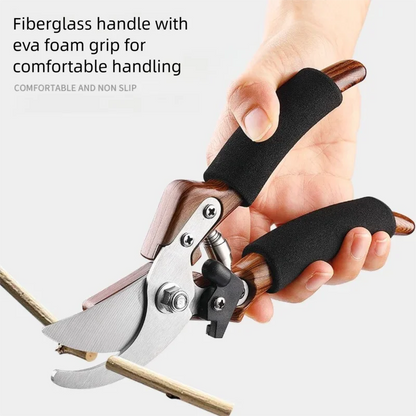 Professional Garden Scissors 20.5 cm | Non-Slip, Sharp | Perfect for Plants, Flowers & Fruit Trees