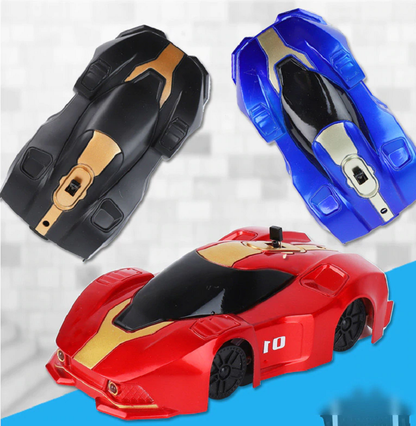 Remote-Controlled Racing Car Toy for Wall Climbing and Ceilings