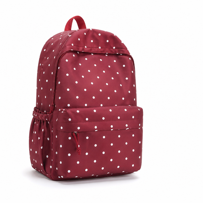 Spacious Everyday Backpack with Stylish Dots