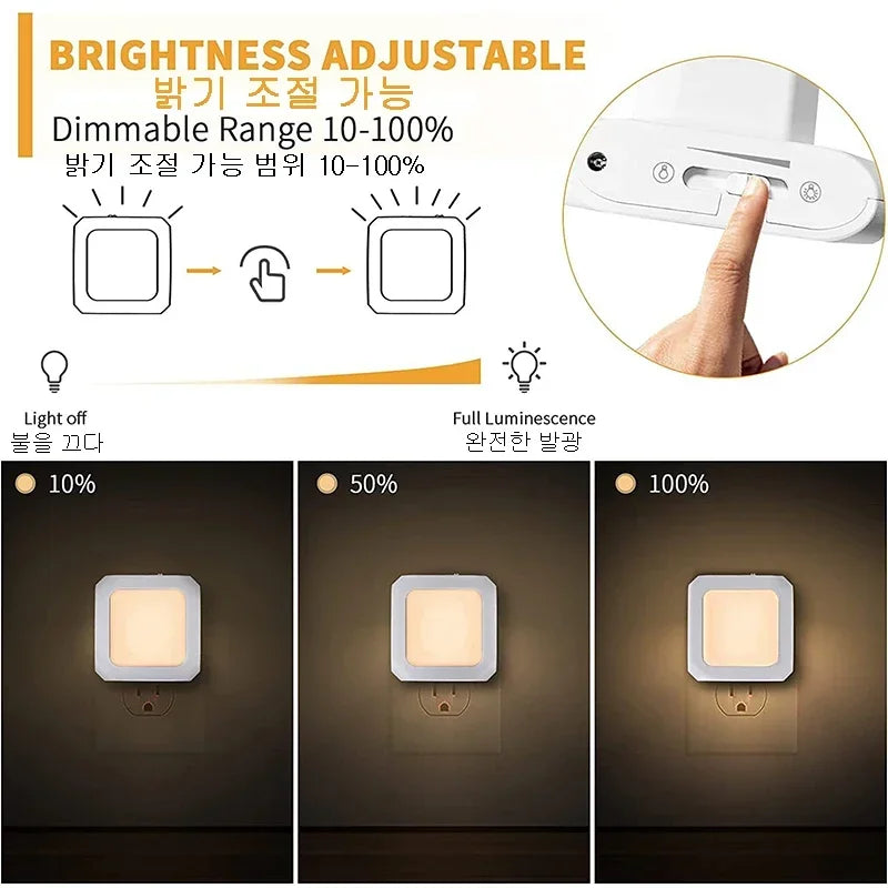 Mini LED Night Light | Dimmable | Plug-In | Warm White 3200K | Energy Efficient