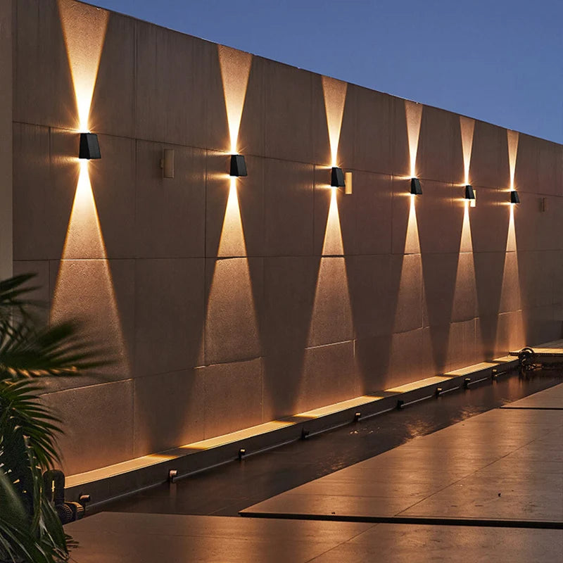 Solar Wall Light with LED – Waterproof Outdoor Lighting for Garden & Patio