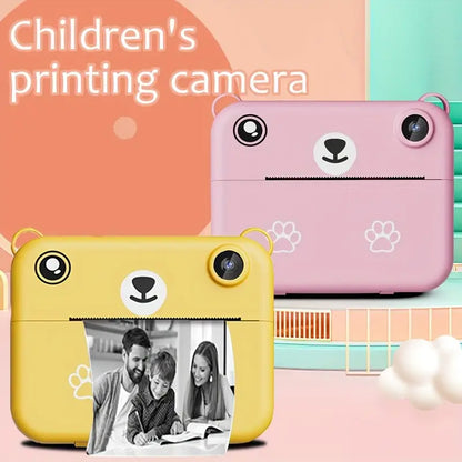 Compact Instant Camera for Kids - 1080P HD, Photo & Video, Includes Print Paper & USB Charger