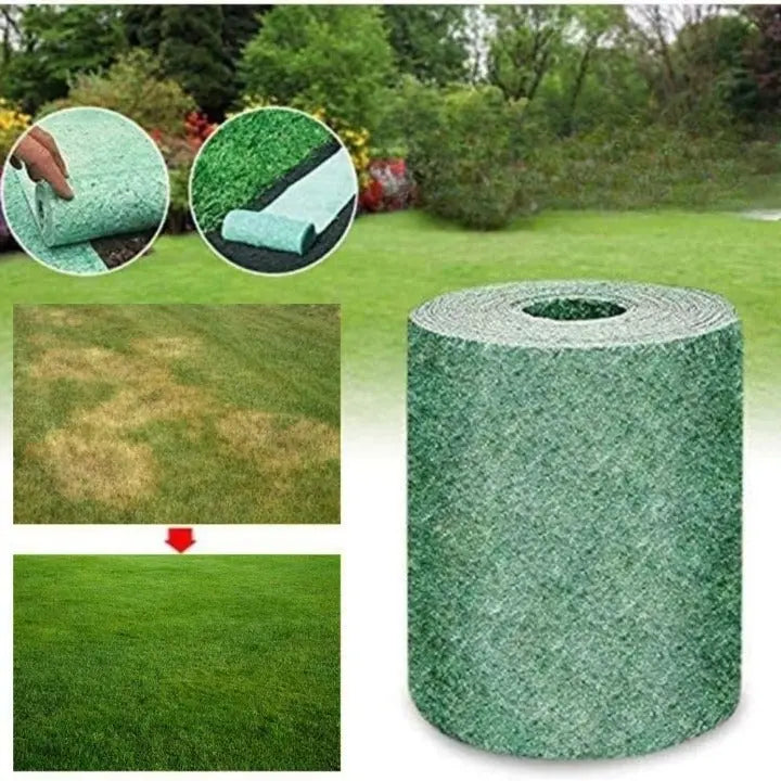 Lawn Revitalization Roll | Quick Coverage for Bald Spots & Discoloration | Permeable & Customizable | Perfect for Gardens & Lawn Edges