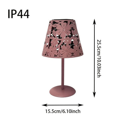 Solar Lantern Shaped Like a Flower for Patio and Terrace Decoration
