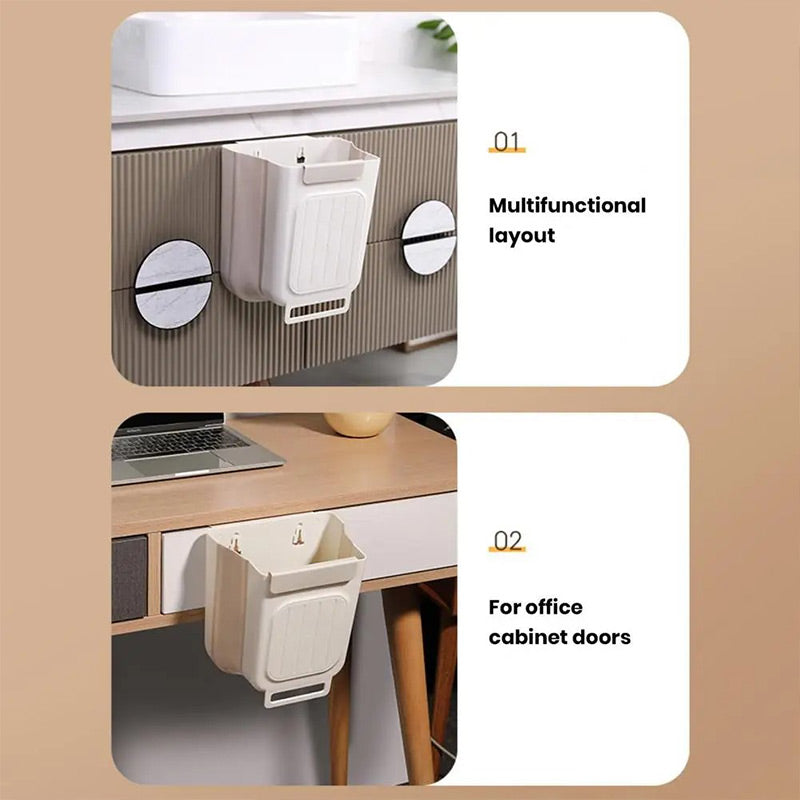 Create Instant Kitchen Space with a Foldable Trash Bin