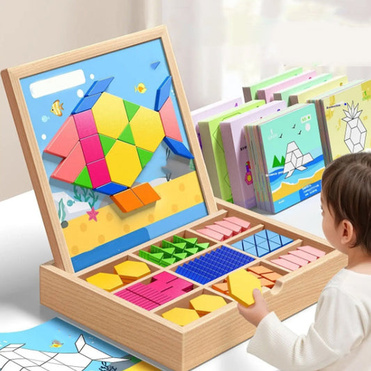 Enhance Creativity and Brain Power with Magnetic Wooden Building Blocks