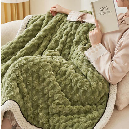 Thick Reversible Coral Fleece Blanket