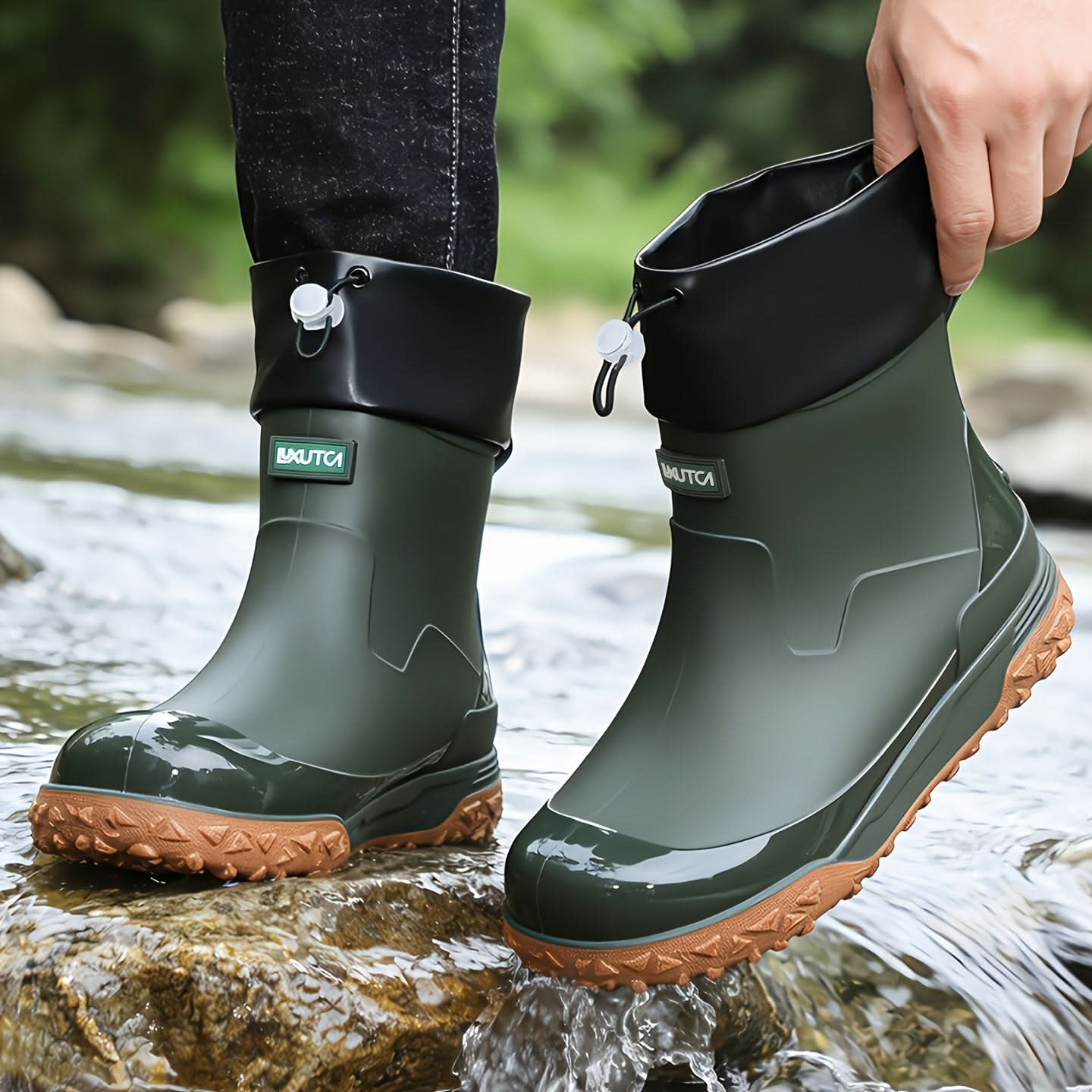 Lightweight Short Rain Boots – Waterproof Design