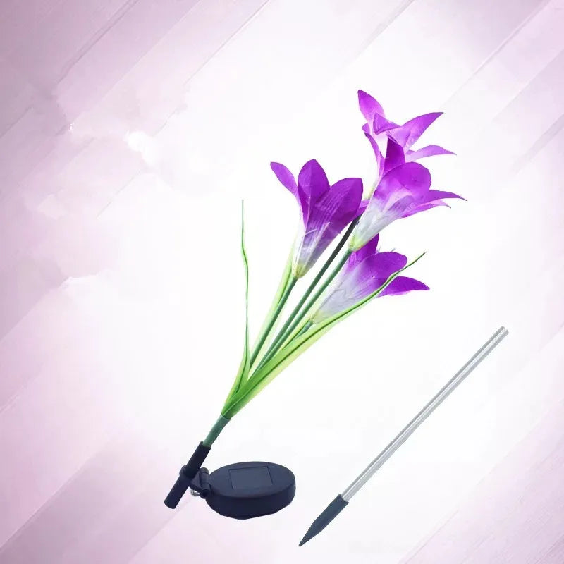 Solar LED Flower Lights – Color Changing Garden Stakes for Outdoors