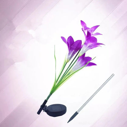Solar LED Flower Lights – Color Changing Garden Stakes for Outdoors