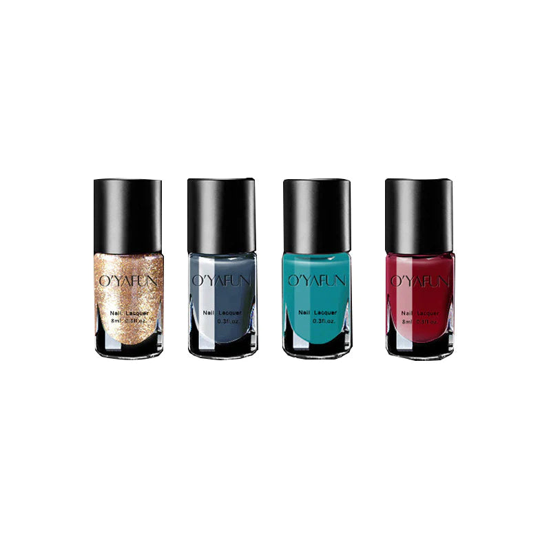 Trio of Peelable Nail Polish - Effortless Color Changes with Shine