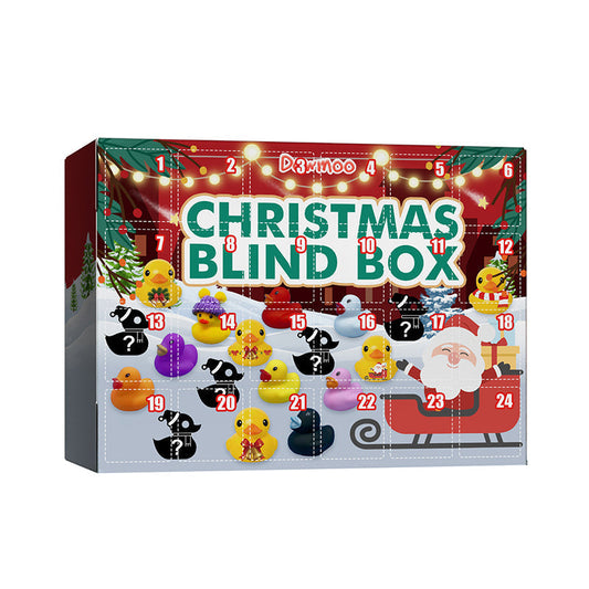 Joyful Countdown: 24 Festive Rubber Ducks for Kids