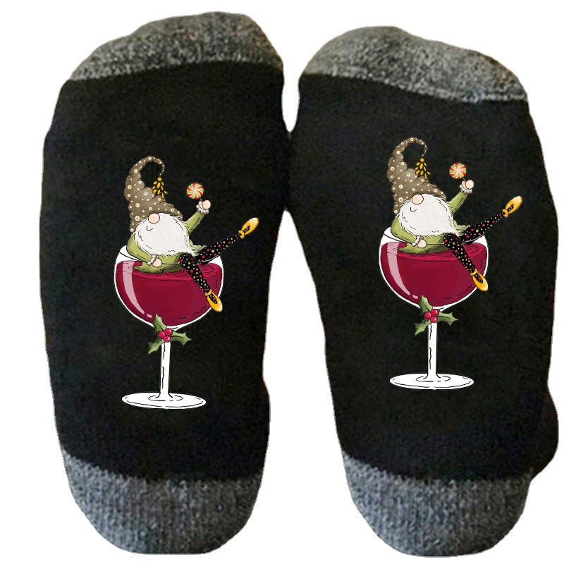 Buy One Get One Free | Creative Unisex Crew Socks for Wine Lovers