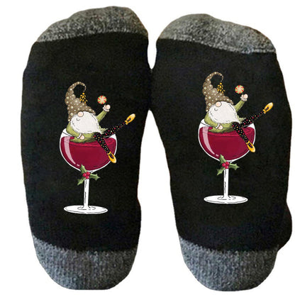 Buy One Get One Free | Creative Unisex Crew Socks for Wine Lovers