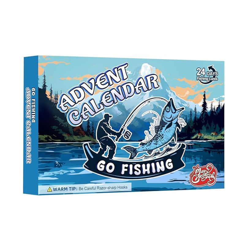 Advent Calendar with 24 Days of Fishing Rod Surprises