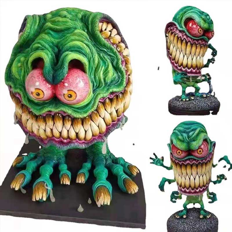 Large Monster Figurines with Open Mouth - Decorative Statues