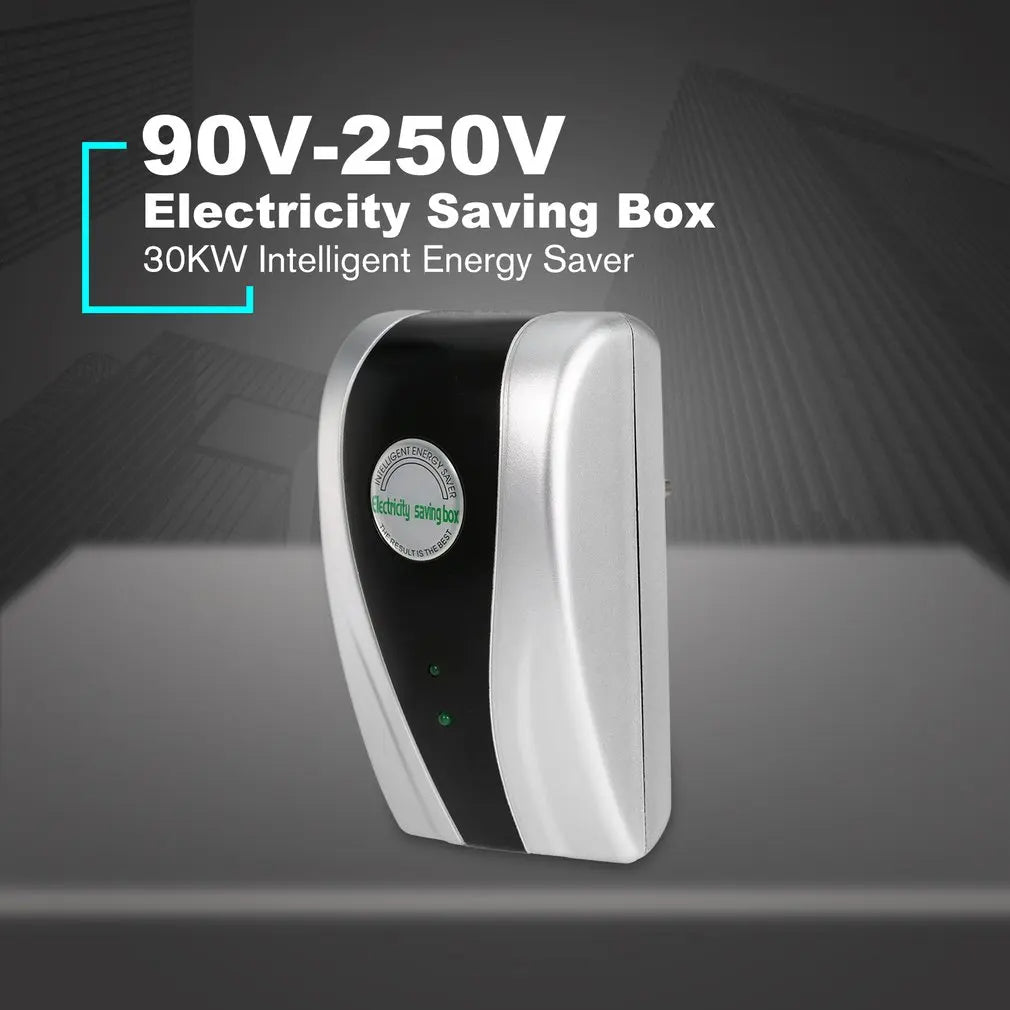 Energy-Saving Socket | Home & Office Energy Optimizer | 90–250 V | Up to 30,000 W | Voltage Stabilizer