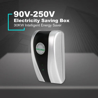 Energy-Saving Socket | Home & Office Energy Optimizer | 90–250 V | Up to 30,000 W | Voltage Stabilizer
