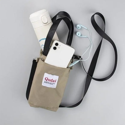 Versatile Crossbody Bag with Built-in Drink Holder for Daily Use