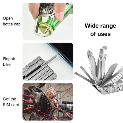 Portable Tool Set with 12 Functions for Immediate Problem Solving