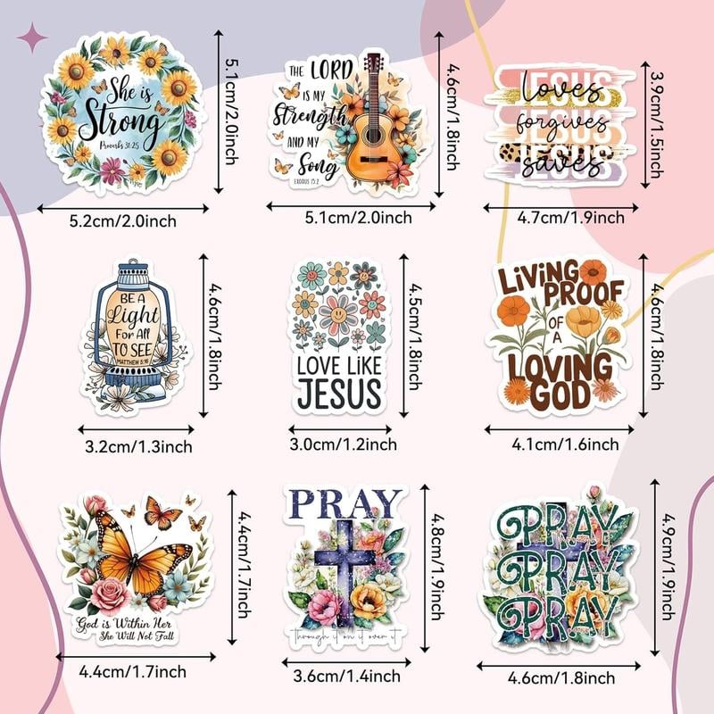 Inspirational Bible Sticker Set