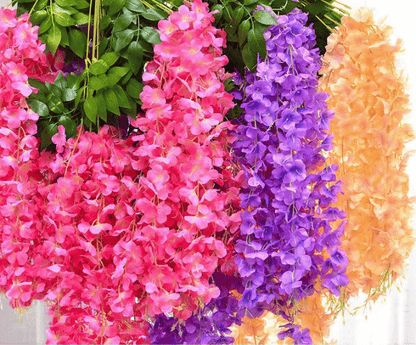 Vibrant, Lush Wisteria Plant that Requires No Watering