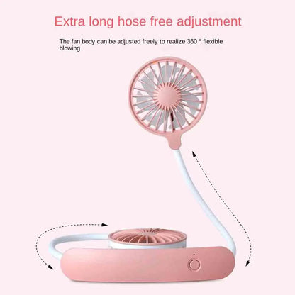 Portable 30 cm Neck Fan | USB Rechargeable Neckband Cooler for Sports, Office & Outdoor