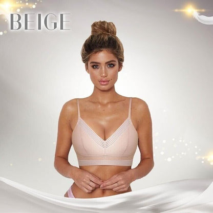 Wireless Lace Bra with Low Back Lift Design