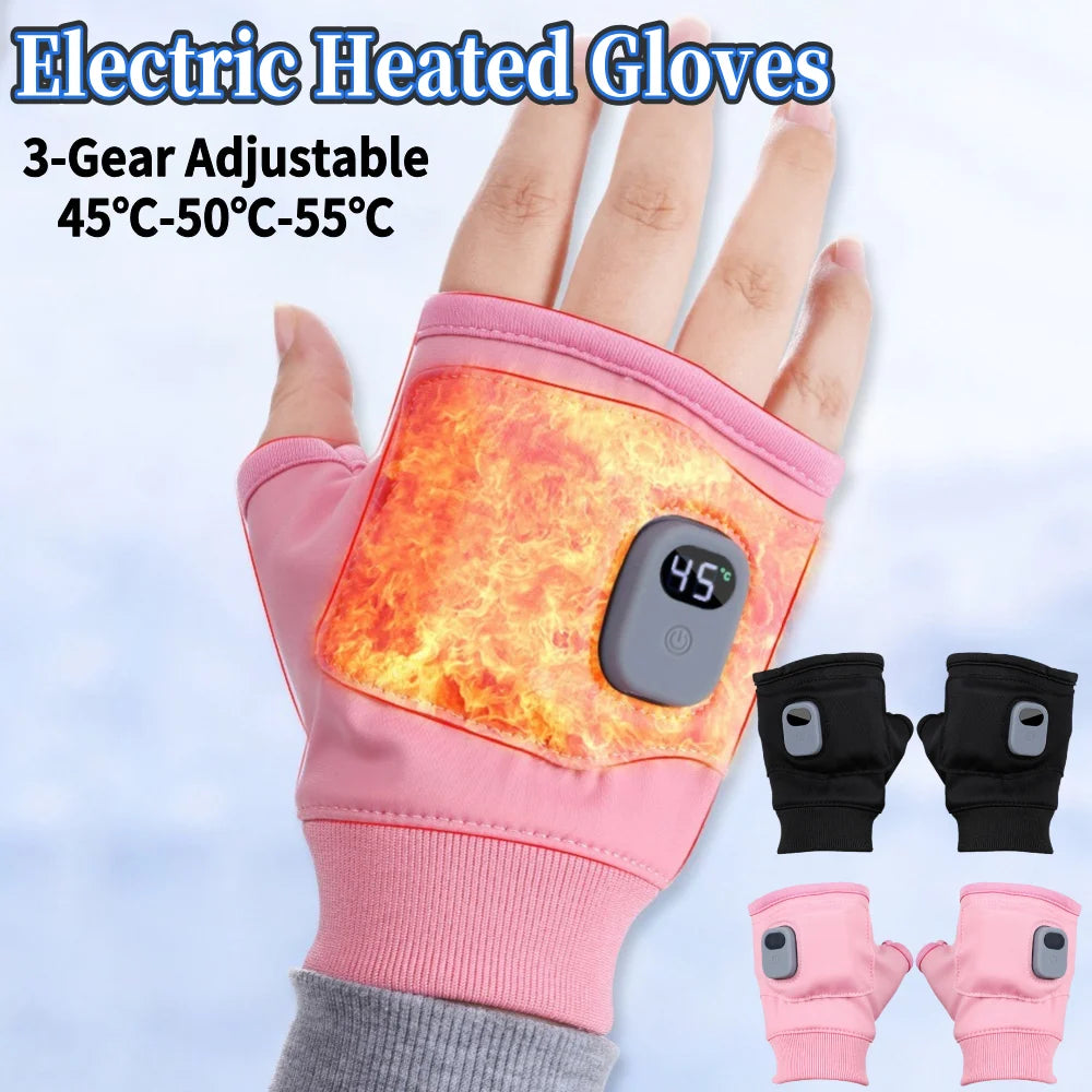 Heated Gloves with 360° Heat Coverage | Rechargeable & Windproof | Touchscreen Compatible