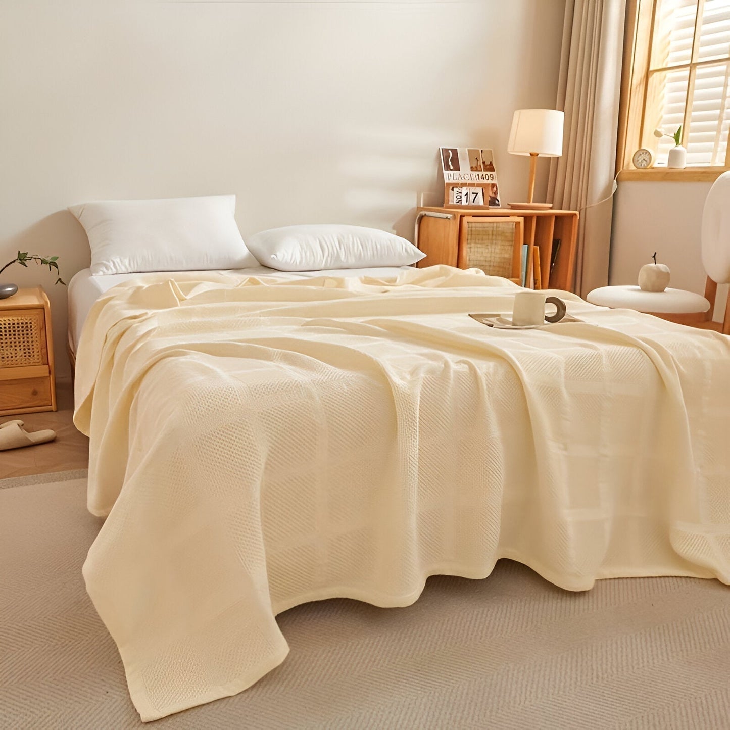Cozy Comfort Year-Round Without Overheating - Waffle Cloud Design