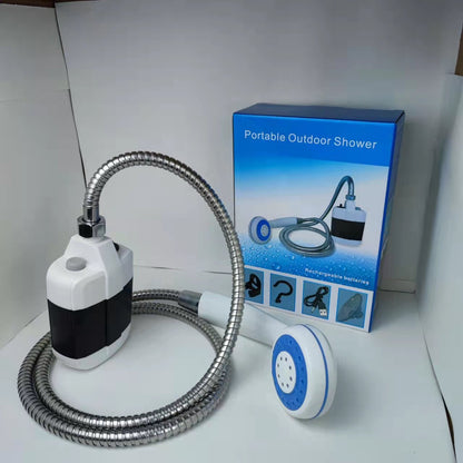 Portable Rechargeable Shower with One-Touch Control | 4–5 L/min Flow Rate | Ideal for Camping, Pets & Car Cleaning