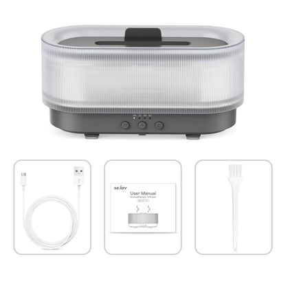 300ml Ultrasonic Essential Oil Diffuser with Flame Effect and LED – 12 Hours Runtime