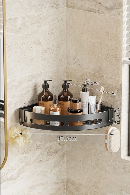 Self-Adhesive Shower Storage Solution – Waterproof, No Drilling Required