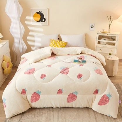Floral Design Flannel Bed Blanket | Soft, Cozy, Skin-Friendly & Easy Care