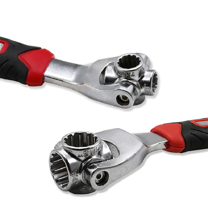 360-Degree Socket Tool Set with 48 Pieces for Bolts and Torx Wrenches